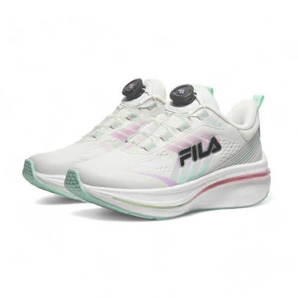 【滿千折百】FILA 慢跑鞋 白紫綠 轉盤 旋鈕 BOOST 運動 女 5J903Y460