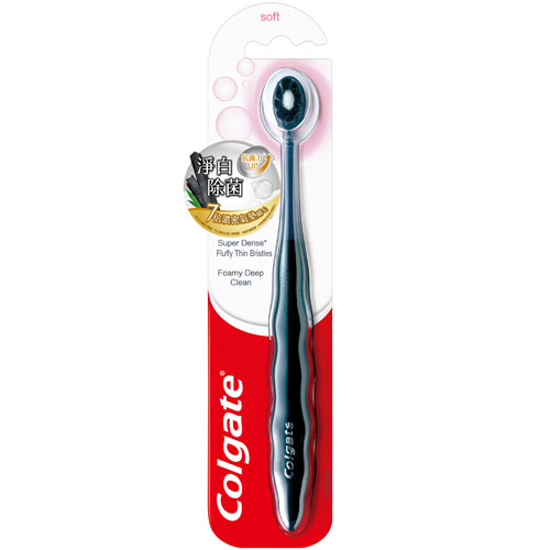 高露潔 Cushion Clean 備長炭牙刷 軟毛 牙刷 1入