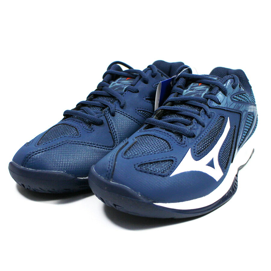 12月份特價 MIZUNO美津濃 兒童排球鞋 LIGHTNING STAR Z6室內訓練鞋 羽球鞋 V1GD210321藍 [陽光樂活](DY)