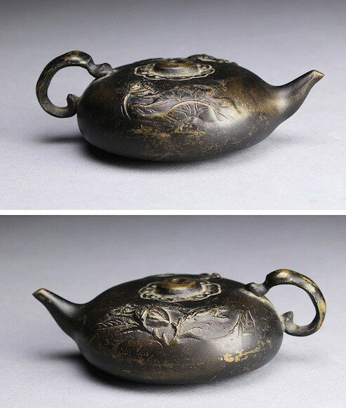 清 銅硯滴 水滴 書道具 中国 古美術 銅細工 水滴壺 硯滴壺 水