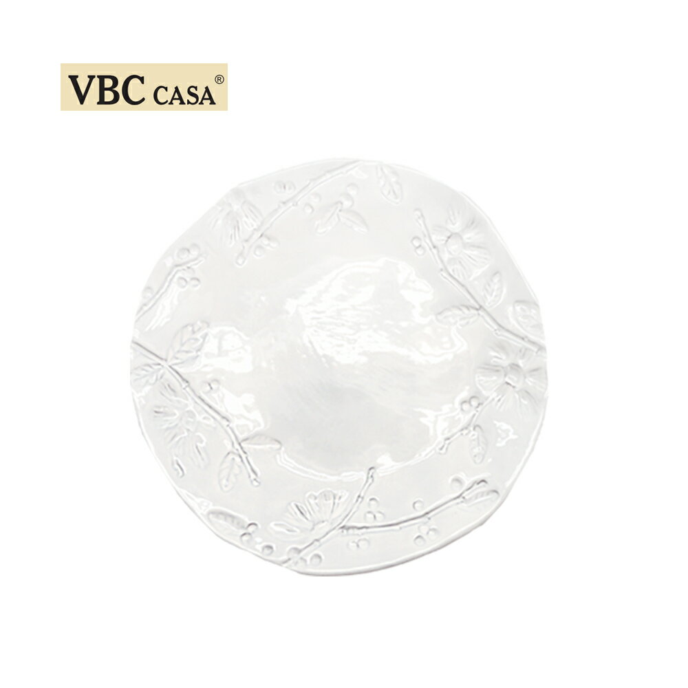 義大利 VBC casa │ 純白花朵22cm沙拉盤