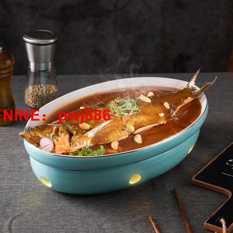[臺灣公司貨 可開發票]蠟燭酒精燈加熱小米遼燉盅翅碗湯煲陶瓷保溫爐酒店湯盅商用加熱爐