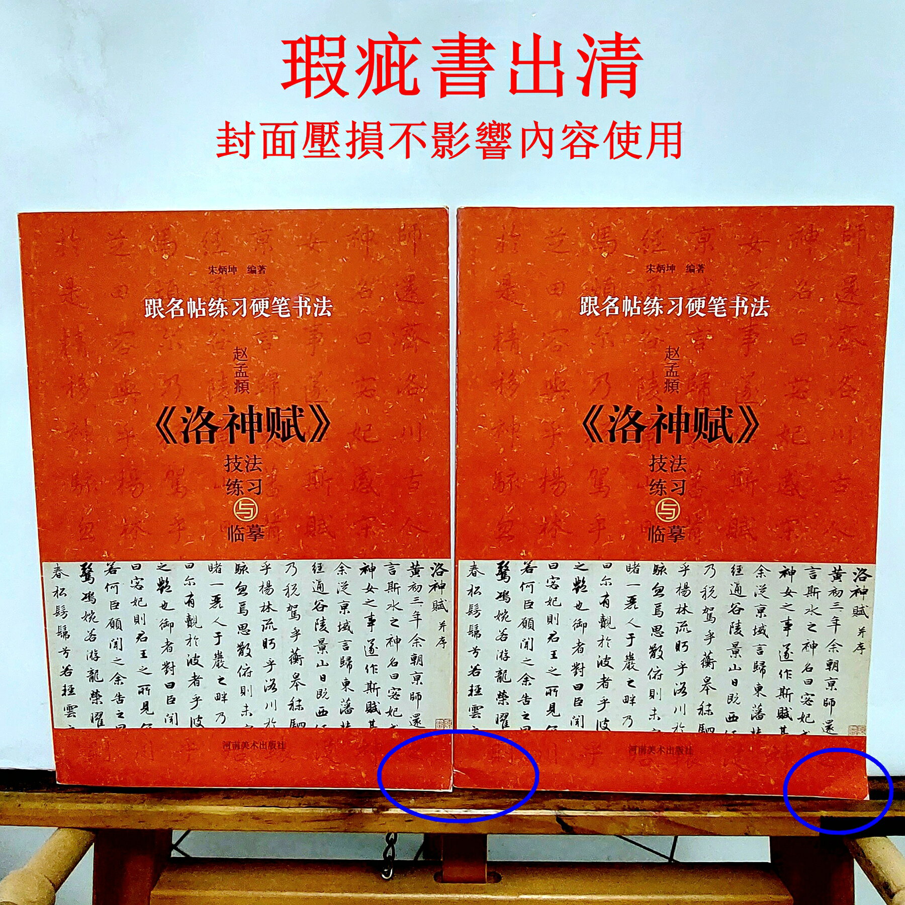 市場已難補貨《趙孟頫 洛神賦技法練習與臨摹》行書鋼筆字全攻略！封面微微壓損不影響內容使用，出清價只要149元！