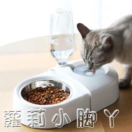 貓喝水碗狗狗自動飲水神器寵物幼貓喂水機防打翻狗盆貓咪食飯雙碗 交換禮物