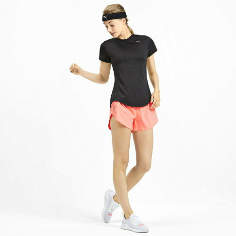 PUMA 女性慢跑系列麻花短袖T恤-桃紅-歐規 518256-16 4