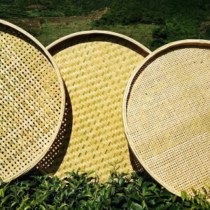 篩米蟲的篩子竹編家用粗孔細孔圓簸箕繪畫晾曬裝飾竹制品竹匾竹筐