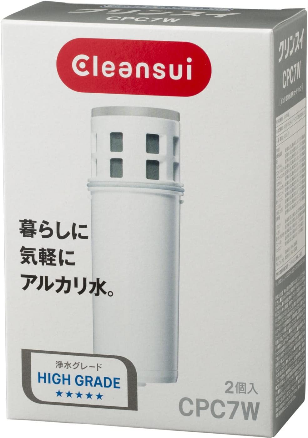 [5東京直購] Cleansui CPC7W-NW 淨水器 濾芯 2入 濾心 同CPC7E 適 CP系列 濾水壺 去除17+2物質