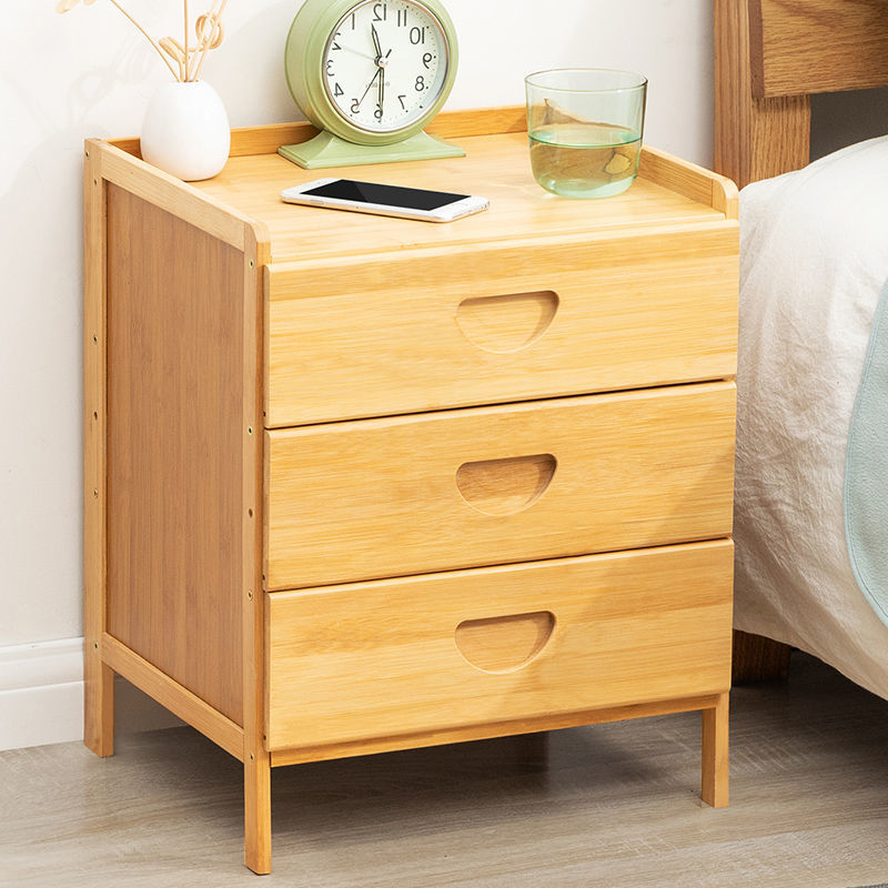 床頭櫃子臥室家用小型簡約非實木置物架床邊收納櫃簡易儲物出租屋-快速出貨
