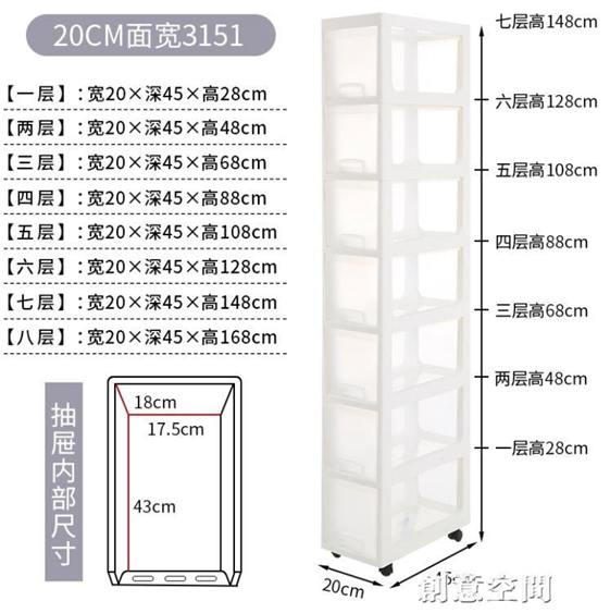 夾縫收納櫃18cm塑料抽屜式自由組合浴室儲物櫃20cm行動窄櫃購物比價 2021年11月 Findprice 價格網