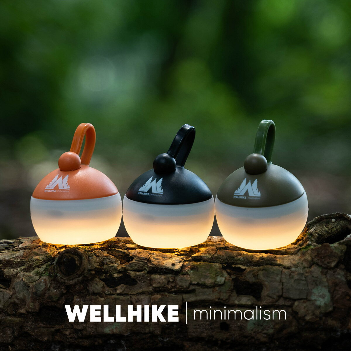 WELLHIKE迷你小桔燈 戶外照明手提氛圍應急夜燈露營帳篷氛圍掛燈