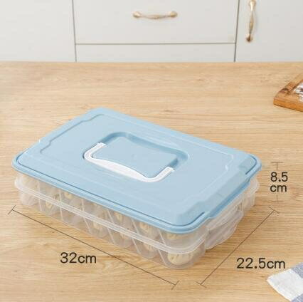 餃子盒 冰箱收納盒家用放餃孑的速凍托盤保鮮盒餛飩冷凍盒多層儲物盒