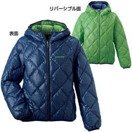 Mont-Bell 雙面穿兒童羽絨衣 650FP羽絨外套/羽毛衣 大童款 1101372 DKNV 藍綠雙面