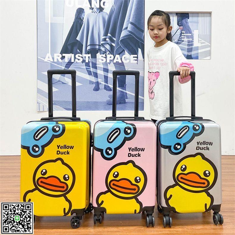 新款20寸可愛卡通兒童拉桿箱登機箱旅行箱密碼箱網紅學生行李箱-UM.有米家居