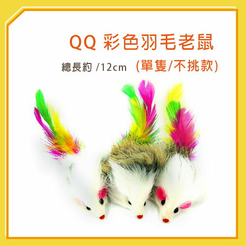 QQ 彩色羽毛鼠(單隻) (WE220191)【隨機出貨，恕不挑色】 可超取(I002E46)  好窩生活節