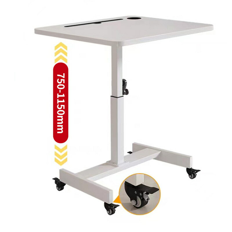 手搖升降桌可移動電腦桌站立式學生學習桌家用辦公桌升降式工作臺