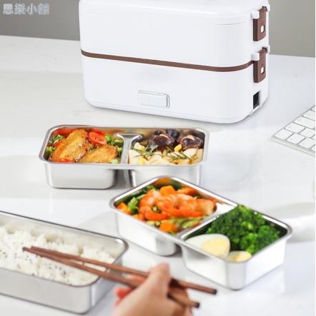 ✨ 110v飯盒 電熱便當盒 插電飯盒 3層大容量 蒸煮飯盒 插電便當盒 電熱飯盒 6