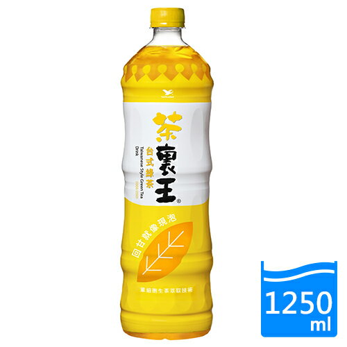 統一茶裹王-台式綠茶PET1250ml【愛買】