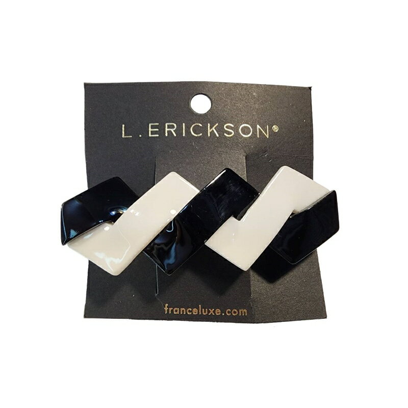 美國正品 L.Erickson 黑白造型彈簧夾＊夏日微風＊