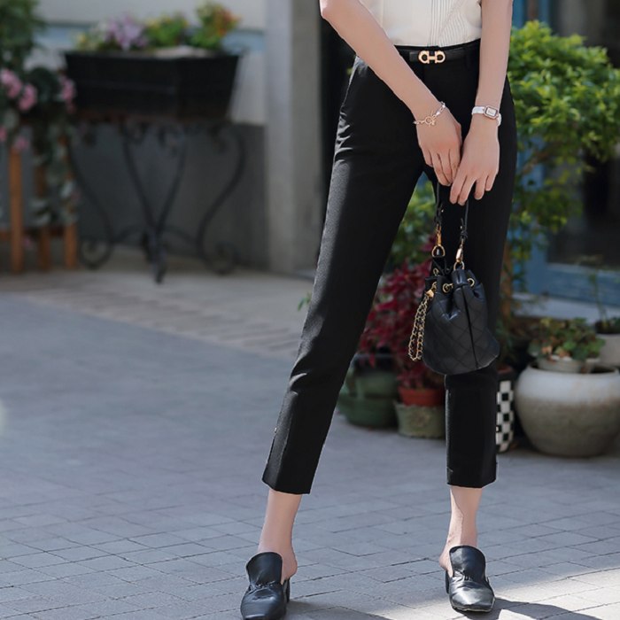 帥氣顯瘦百搭八分褲(不含腰帶)[20S04-PF]灰姑娘