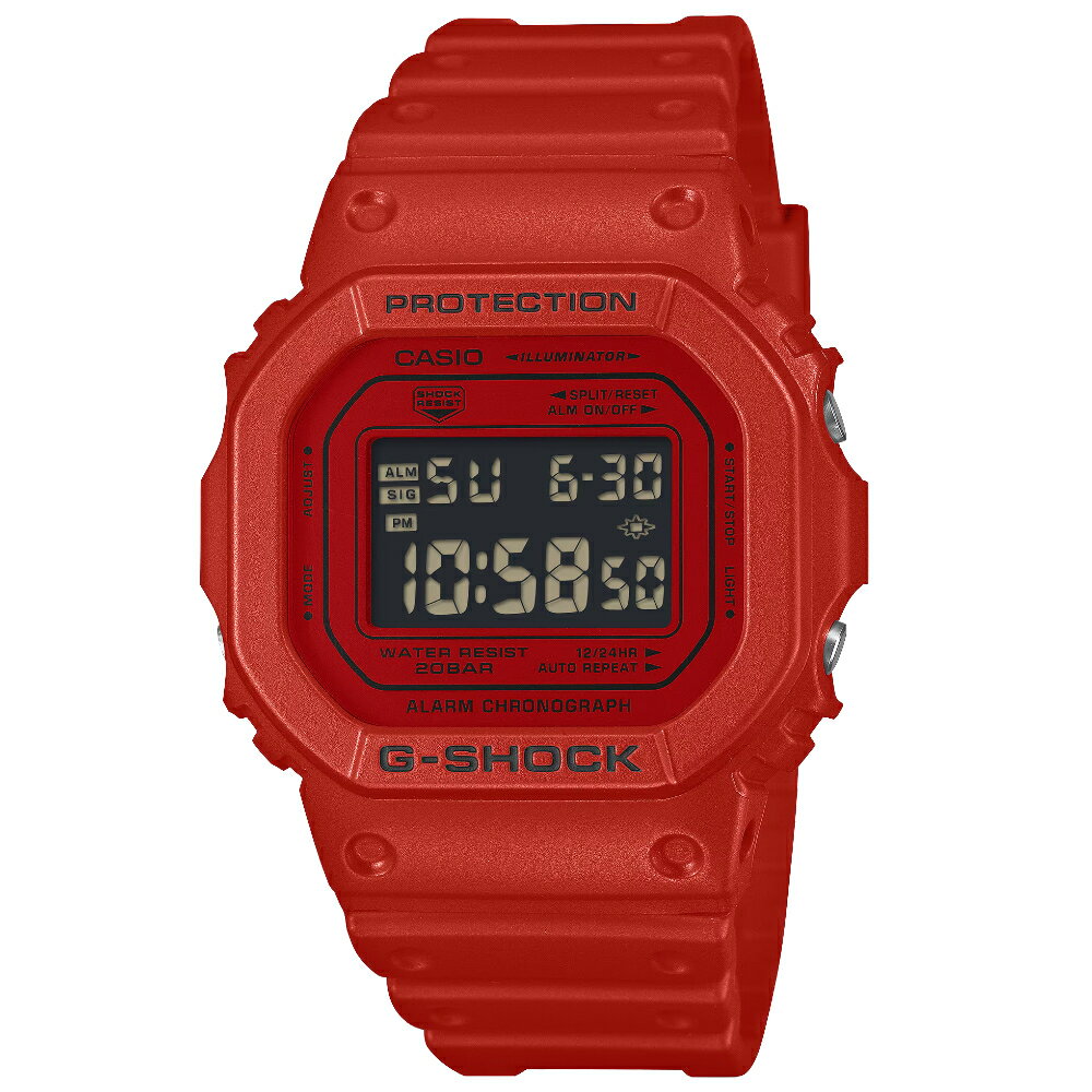 CASIO卡西歐 5600 系列 DW-5600RRB-4 街頭潮流運動數位錶  42.8mm｜樂天領券現折★全館特惠中★指定刷卡回饋10%