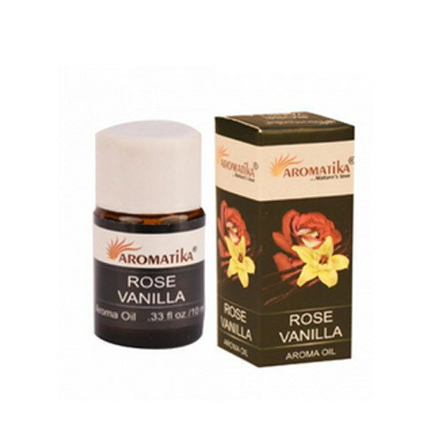 [綺異館]印度香氛精油 玫瑰香草 10ml aromatika rose vanilla aroma oil