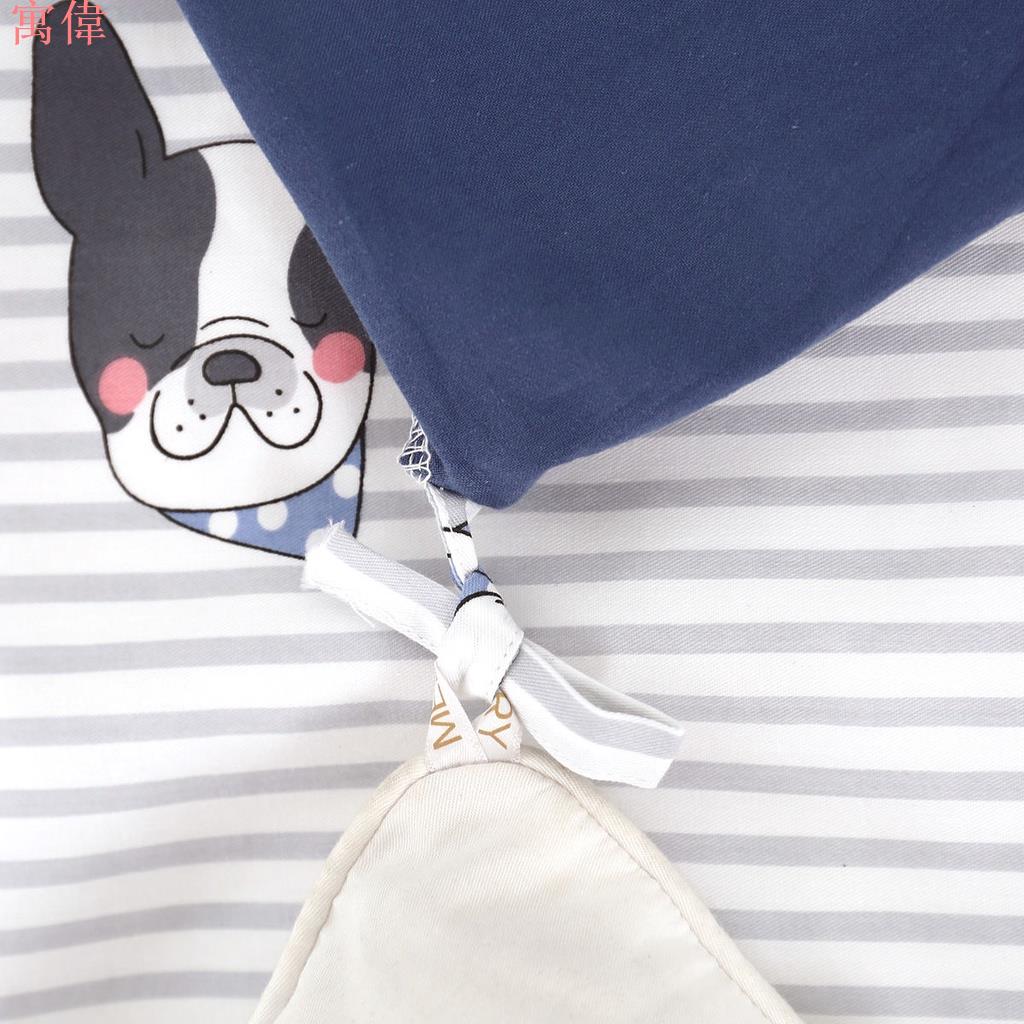 水星家紡全棉套件舒適透氣卡通可愛小狗貓咪 2