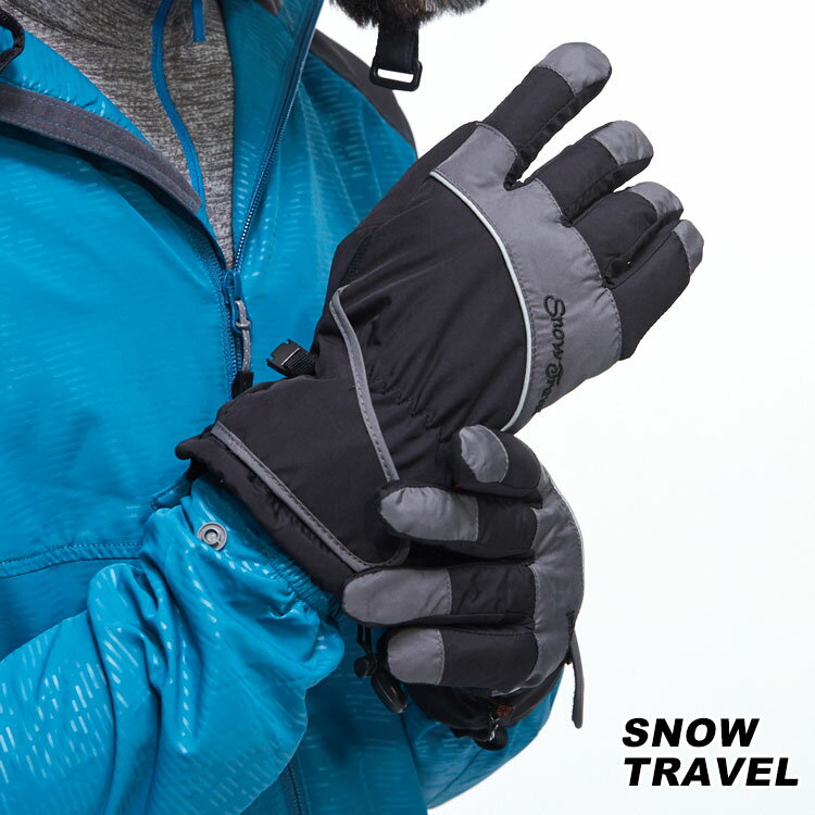 Snow Travel 英國Ski-Dri 觸控保暖手套 AR-73 / 城市綠洲 (防水透氣、刷毛、止滑、反光條、雪之旅)