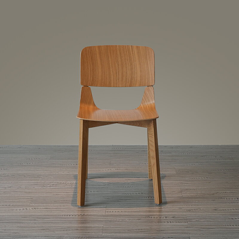 北歐白橡木餐椅家用網紅ins實木凳子簡約靠背設計師休閑椅子
