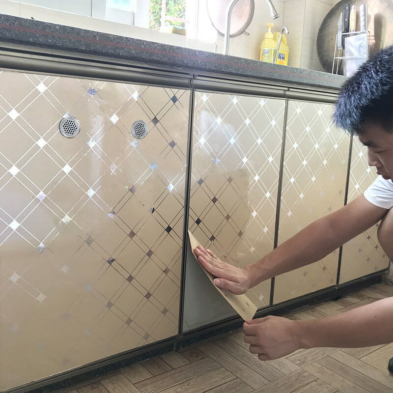 櫥柜烤漆貼紙家具翻新衣柜貼膜桌面改色柜門自粘廚房加厚防油防水