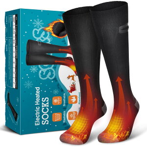 HailiCare電熱襪子可充電加熱襪子可調溫保暖長筒電熱襪