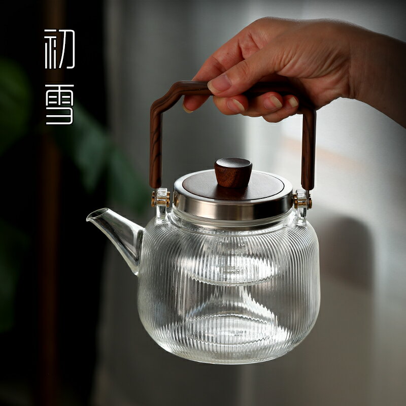 茶水分離煮茶壺電陶爐家用過濾煮茶器老白茶專用蒸茶壺玻璃耐高溫