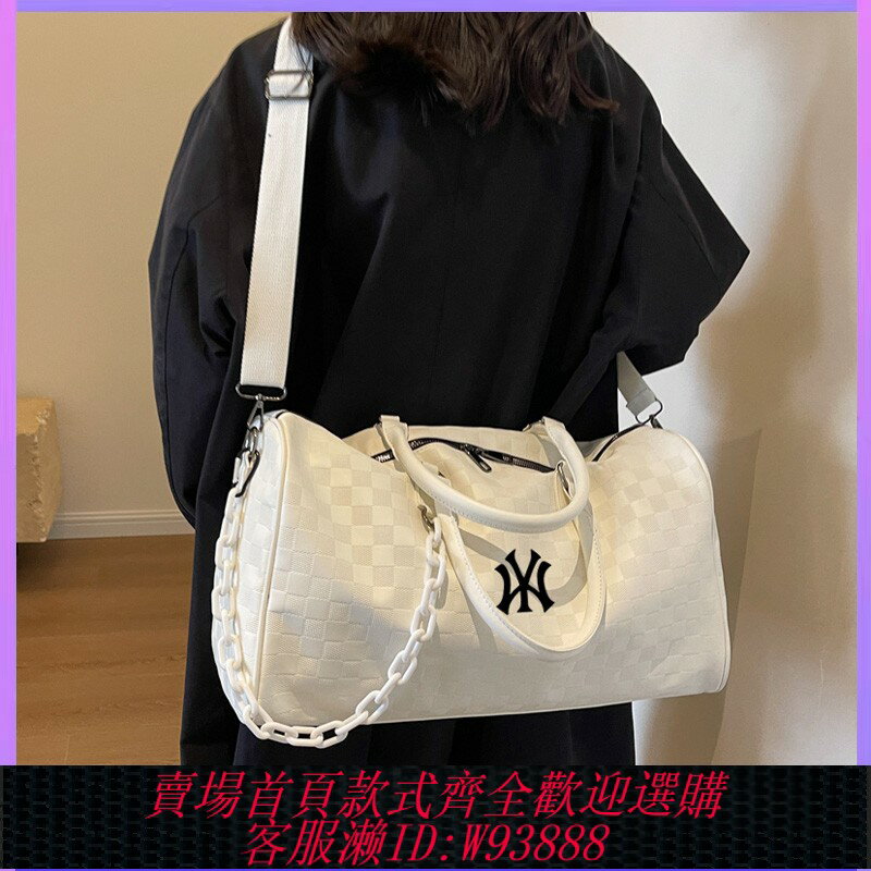 {臺灣公司貨 可打統編}NYCK聯名潮牌單肩包旅行包女短途大容量時尚手提包健身女士男行李
