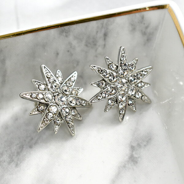 西裝別針 銀色芒星亮鑽胸針【NCD35】
