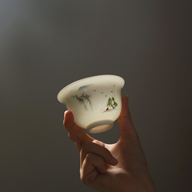 茶具茶碗陶瓷蓋單個碗不燙手三才蓋碗功夫茶具套裝茶具泡茶工具 4