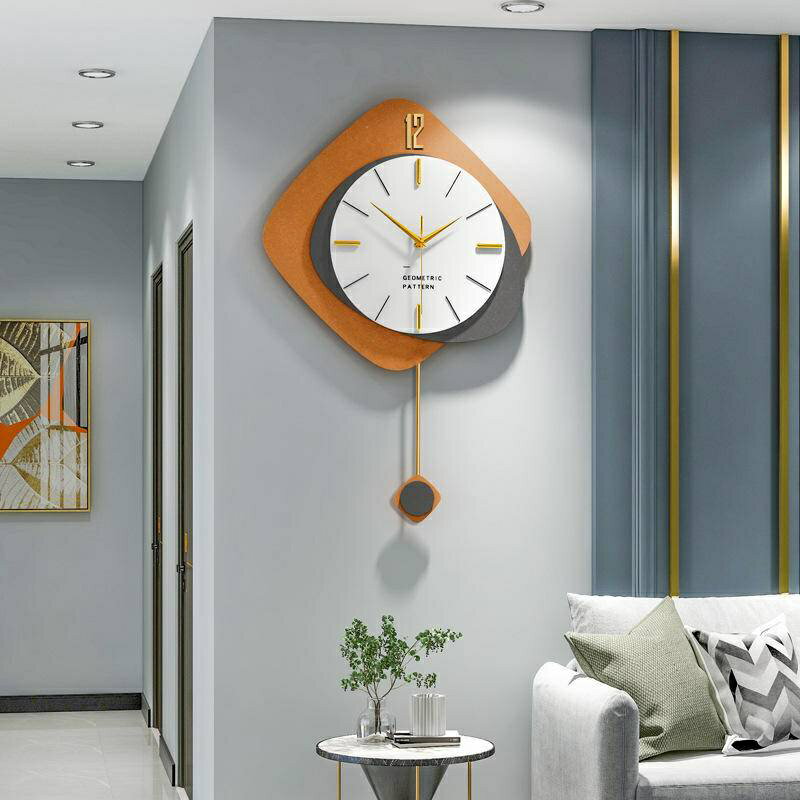 歐式創意掛鐘 靜音時鐘 電子擺鐘 壁鐘 簡約時鐘 石英鐘 家用客廳餐廳掛錶 臥室牆面裝飾品 藝術掛鐘 時尚裝飾鐘錶