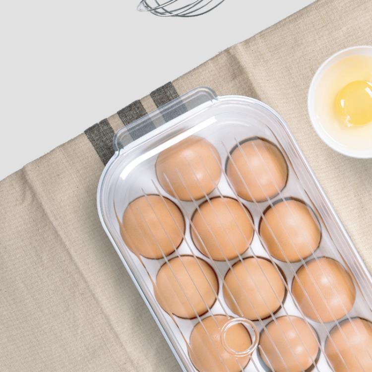德國plazotta 廚房冰箱雞蛋 保鮮收納盒家用包裝盒食品級塑料蛋托 wk10712