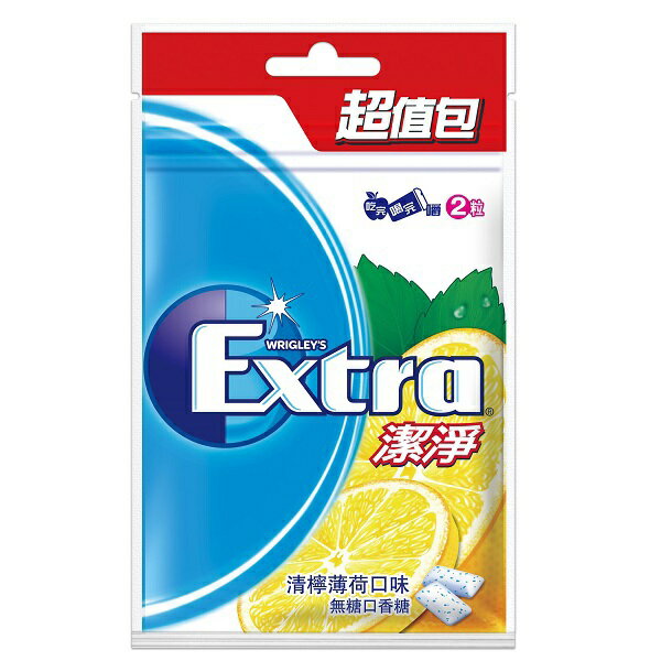 Extra 潔淨口香糖-清檸薄荷口味(62g/袋) [大買家]