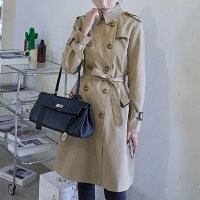 現貨+預購 風衣外套中長版大衣-經典英倫風雙排扣百搭女外套74dd30【獨家進口】【米蘭精品】 現貨+預購 風衣外套中長版大衣-經典英倫風雙排扣百搭女外套74dd30【獨家進口】【米蘭精品】