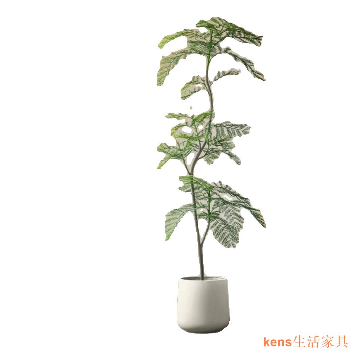 免運 仿真植物 仿真樹 仿真綠植 仿真擺飾 假樹 仿真藍花楹客廳大型落地植物裝飾盆栽擺件室內輕奢綠植仿生花假樹特惠/開立發票K0929 4