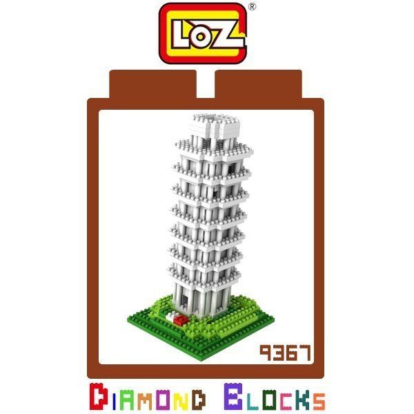 【東洋商行】正版 LOZ 迷你鑽石小積木 比薩斜塔 建築系列 益智玩具 樂高式 平價趣味 腦力激盪