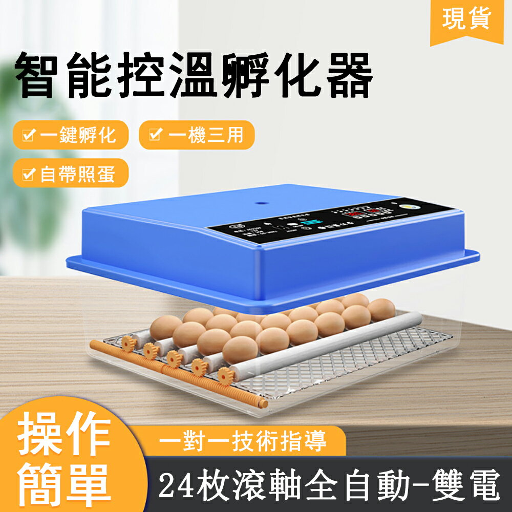 8H現貨速發 孵化器小型家用雞蛋孵化機24枚智慧全自動孵蛋器孵化箱
