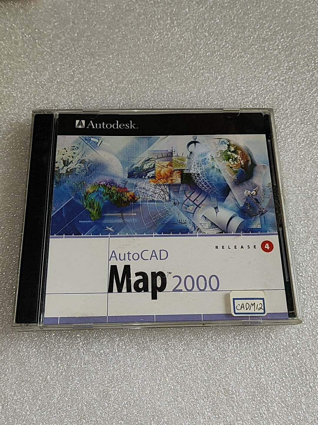 AutoCAD Map2000 日文版 光碟 專業繪圖軟體 正版光碟 幾乎全新 讀取順暢【微軟批發零售】