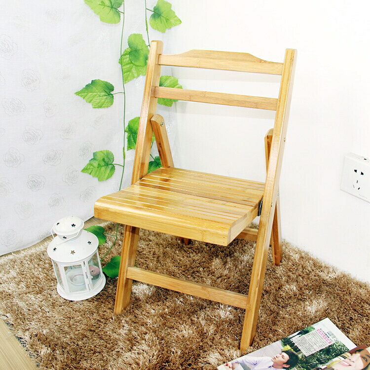 楠竹摺疊椅子躺椅客廳椅凳子休閒實木椅靠背摺疊會議靠背椅竹