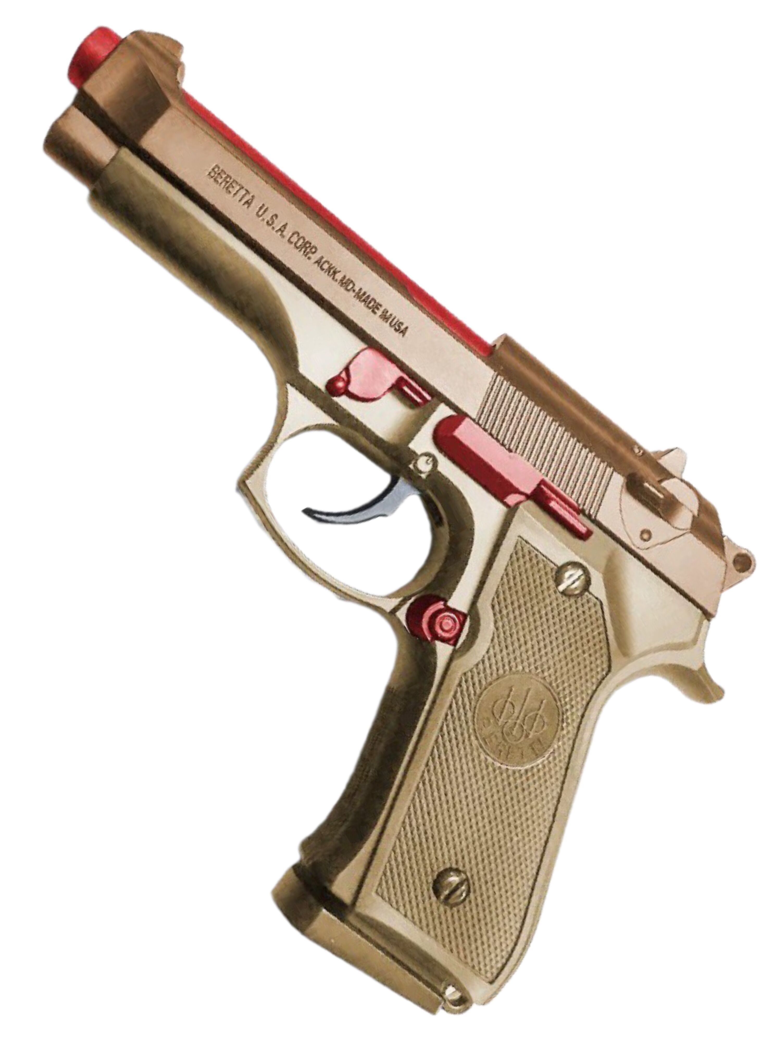 金屬伯萊塔M92軟彈玩具槍抖音同款M1911科教合金模型吃雞道具手槍-朵朵雜貨店