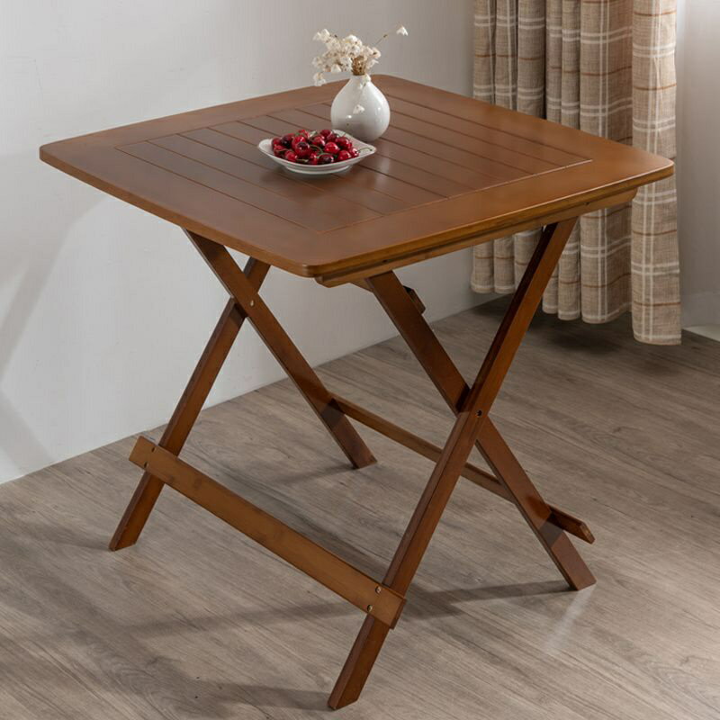 【省空間】家用 可折疊 桌子 餐桌 便攜式 實木小戶型 吃飯桌 楠竹 正方形簡易 小方桌