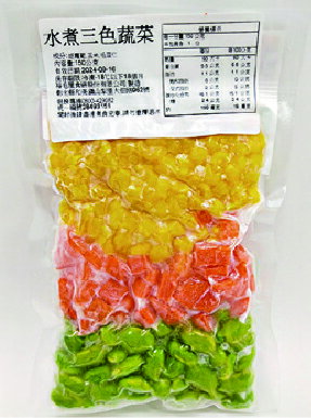 裕毛屋自製【冷凍熟三色蔬菜】冷凍蔬菜