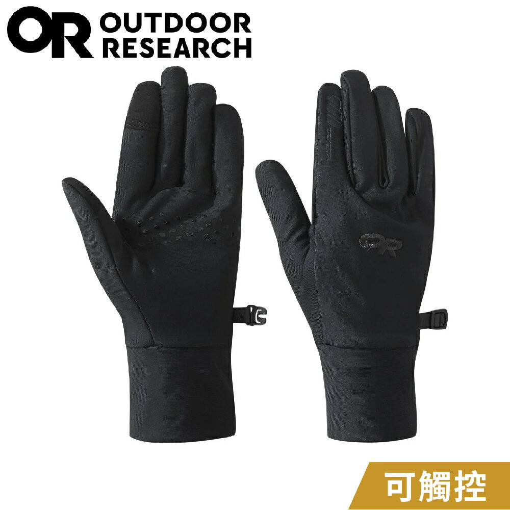 【Outdoor Research 美國 女 防風透氣觸控刷毛保暖手套《黑》】271565/薄手套/機車手套/防滑手套