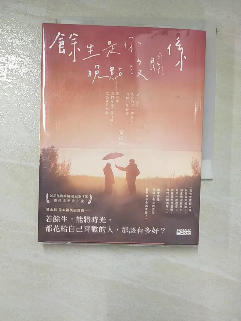 【書寶二手書T4／一般小說 GUP】餘生是你 晚點沒關係 黃山料