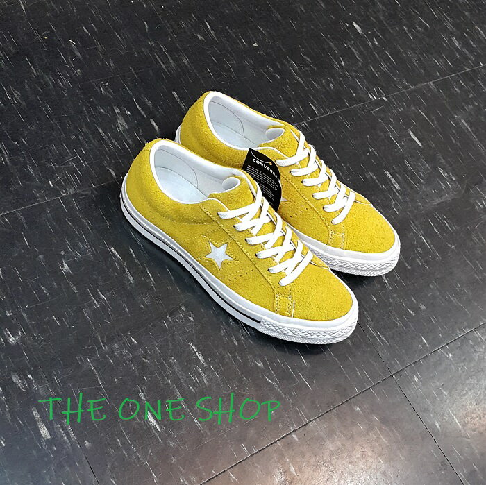 TheOneShop Converse ONE STAR 黃色芥末黃麂皮經典款基本款鞋墊星星