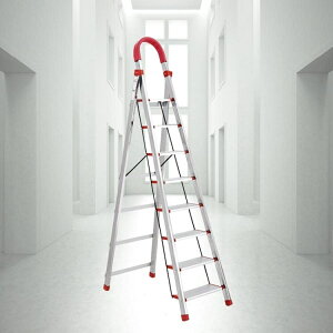 梯子 家用折疊梯子加寬加厚不銹鋼七步八步梯人字梯閣樓梯室內移動樓梯